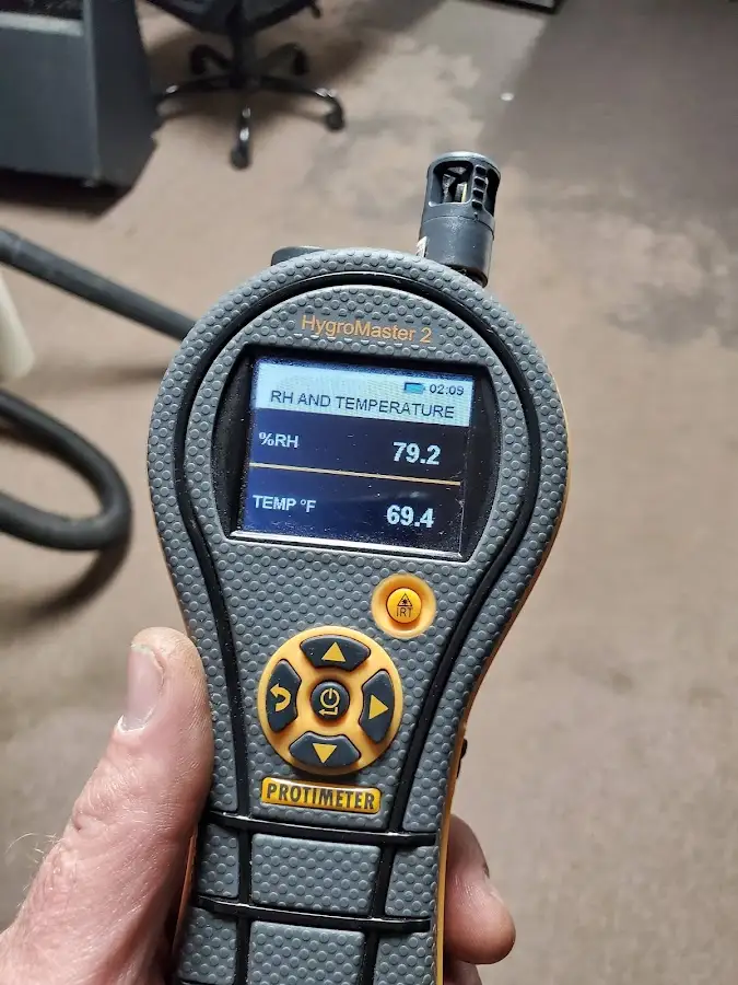 Moisture meter humidity assessment for Mold Remediation & Removal in Olympia Heights