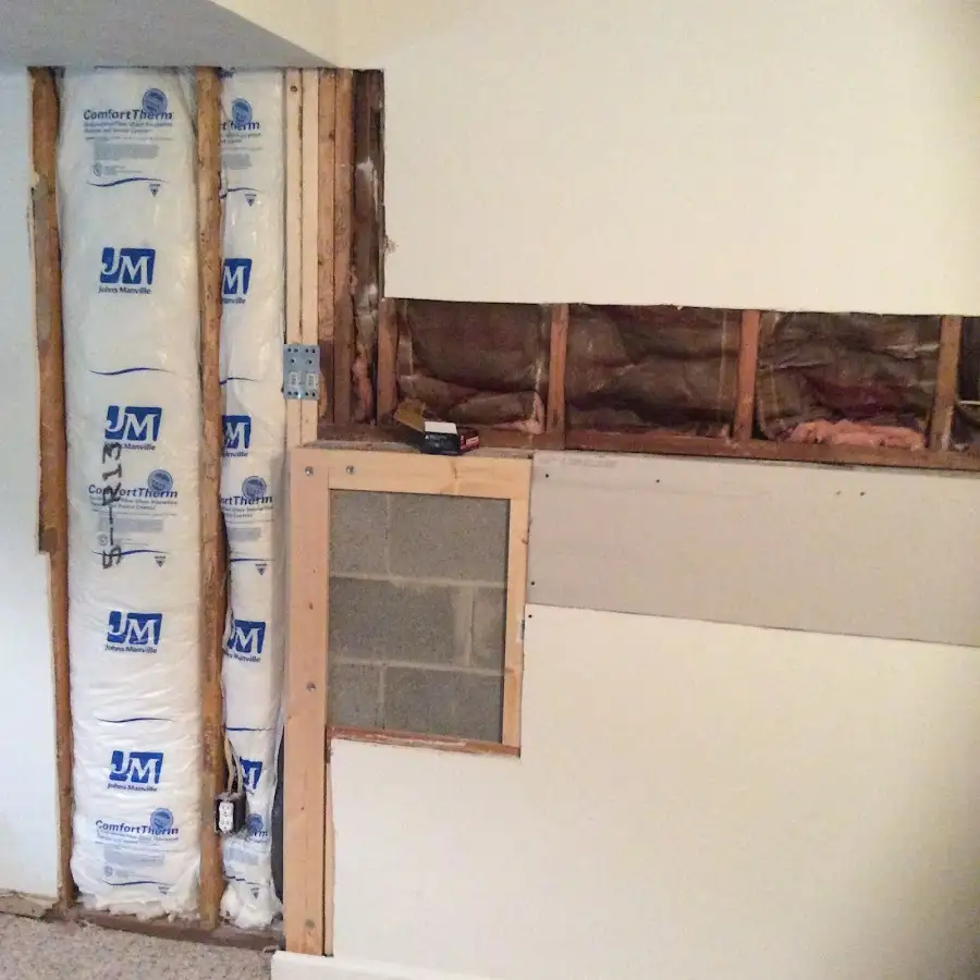 Wall insulation replacement during Odor Removal & Deodorization in Olympia Heights